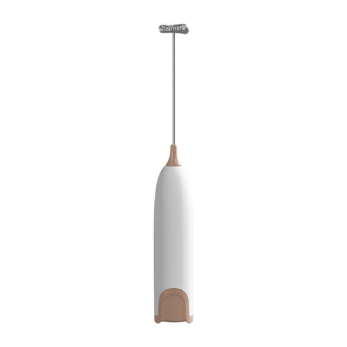 Electric Milk Frother and Whisk Mixer for Coffee, Cappuccino, and Creamy Beverages