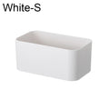 1PC ABS Wall Mounted Cosmetic Storage Box Bathroom Storage Rack Wall Shelf Adhesive Storage Case Bathroom Organizer Supplies
