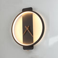 Nordic Style Wall Lamp with Clock for Bedroom and Bedside Use