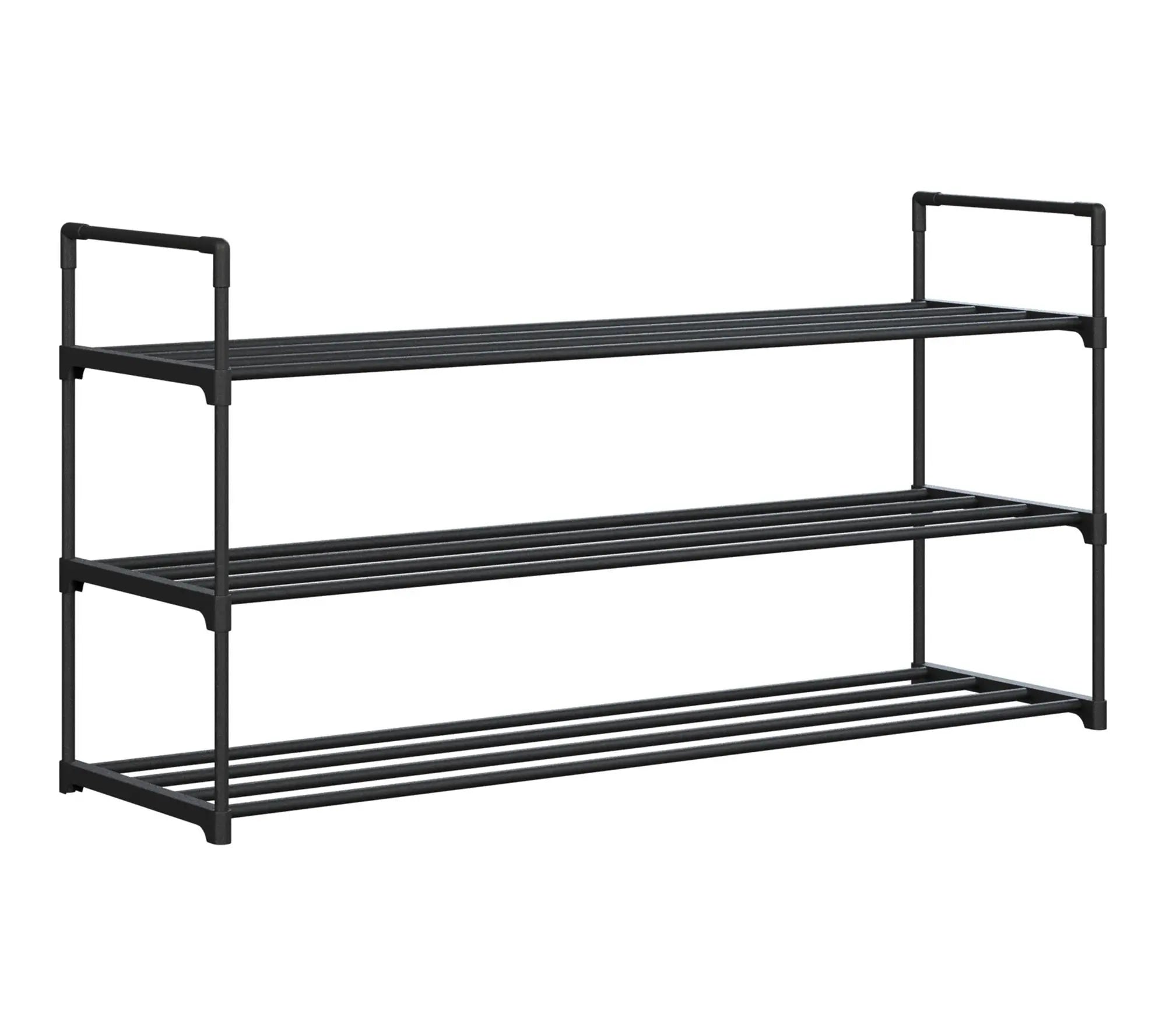 Home-Complete Shoe Storage Rack 3-Tier Shoe Organizer