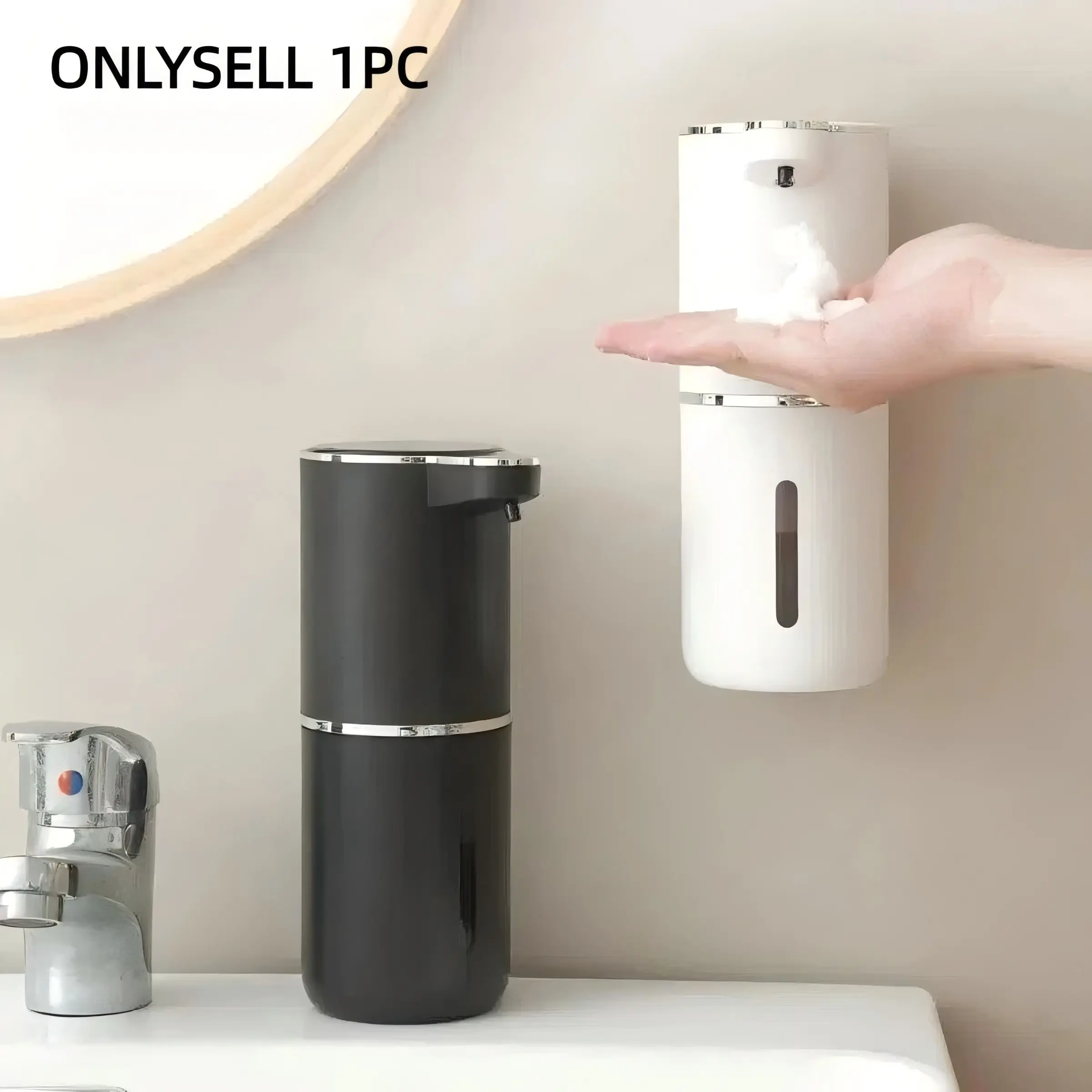 Automatic Foam Soap Dispenser – Wall-Mount, Touchless, USB Rechargeable