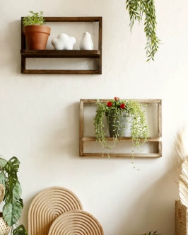 Repisa Flotante de Madera Rústica LFL Home – Carácter y Funcionalidad en tu Pared