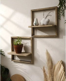 Repisa Flotante de Madera Rústica LFL Home – Carácter y Funcionalidad en tu Pared
