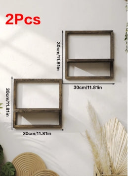 Repisa Flotante de Madera Rústica LFL Home – Carácter y Funcionalidad en tu Pared