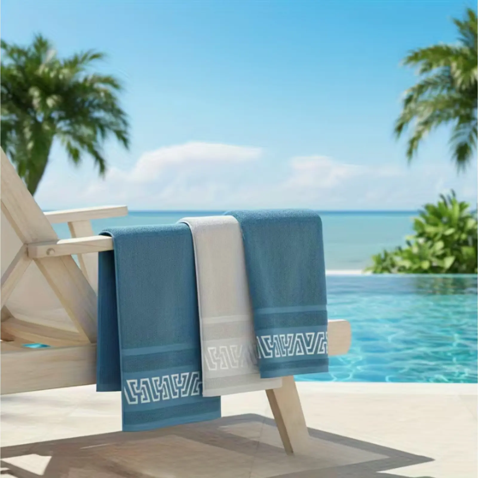 Luxury Microfiber Towel Set – 3 Pieces, Quick-Dry & Ultra Soft