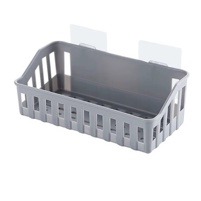 3 Colors Bathroom Shelf Organizer Bathroom Toilet Super Glue Storage Basket Practical Kitchen Bathroom Accessories Wholesale