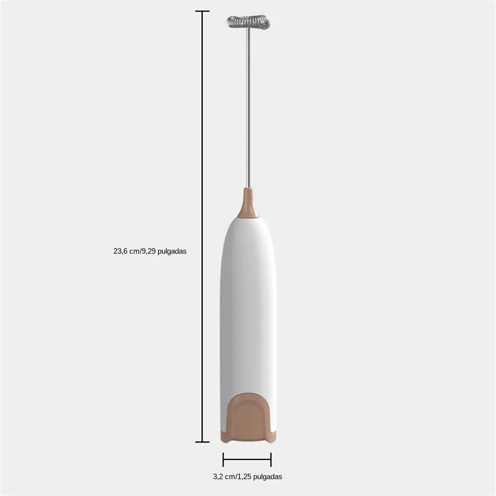 Electric Milk Frother and Whisk Mixer for Coffee, Cappuccino, and Creamy Beverages