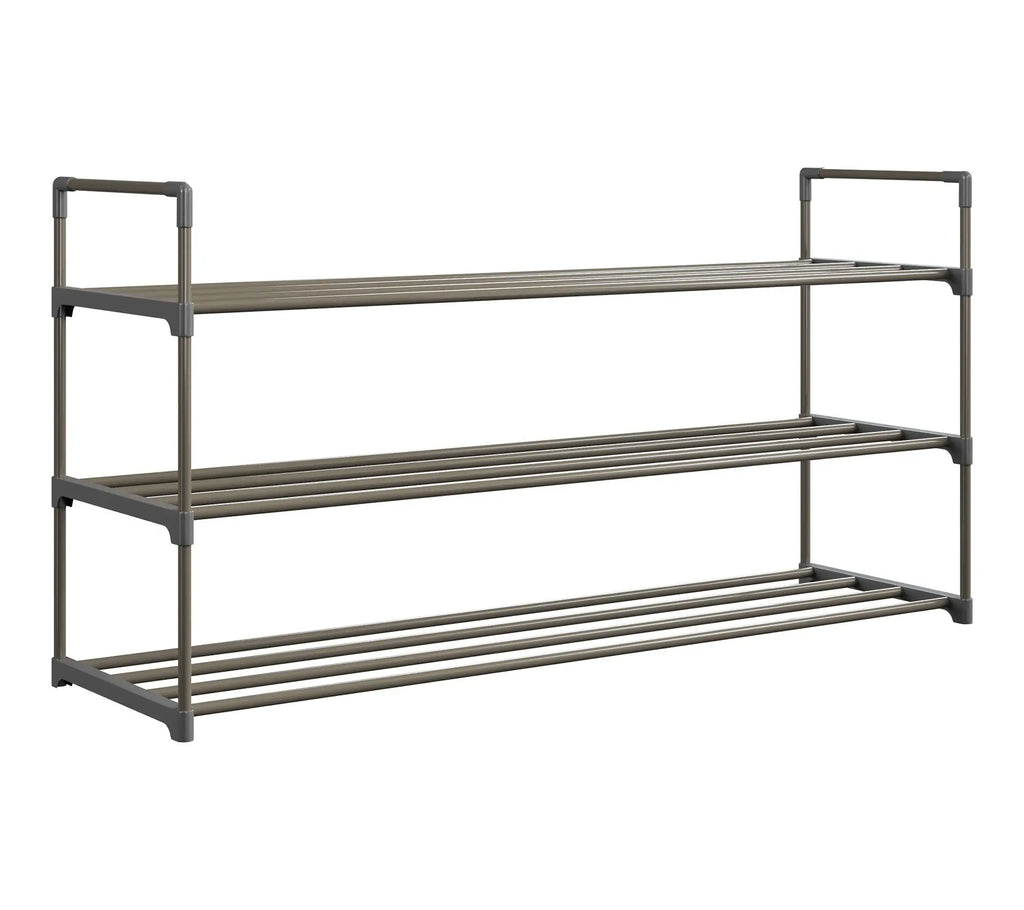 Home-Complete Shoe Storage Rack 3-Tier Shoe Organizer