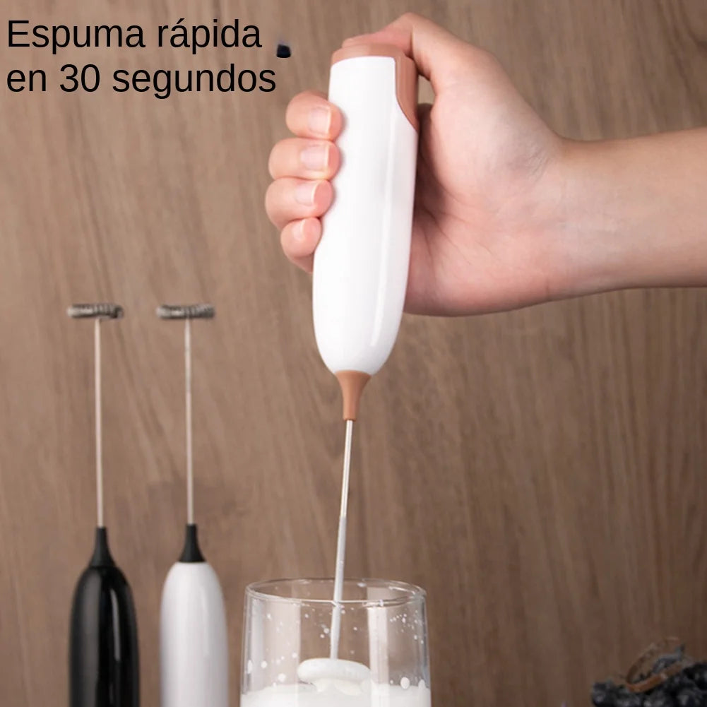 Electric Milk Frother and Whisk Mixer for Coffee, Cappuccino, and Creamy Beverages