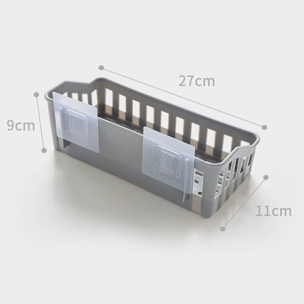 3 Colors Bathroom Shelf Organizer Bathroom Toilet Super Glue Storage Basket Practical Kitchen Bathroom Accessories Wholesale