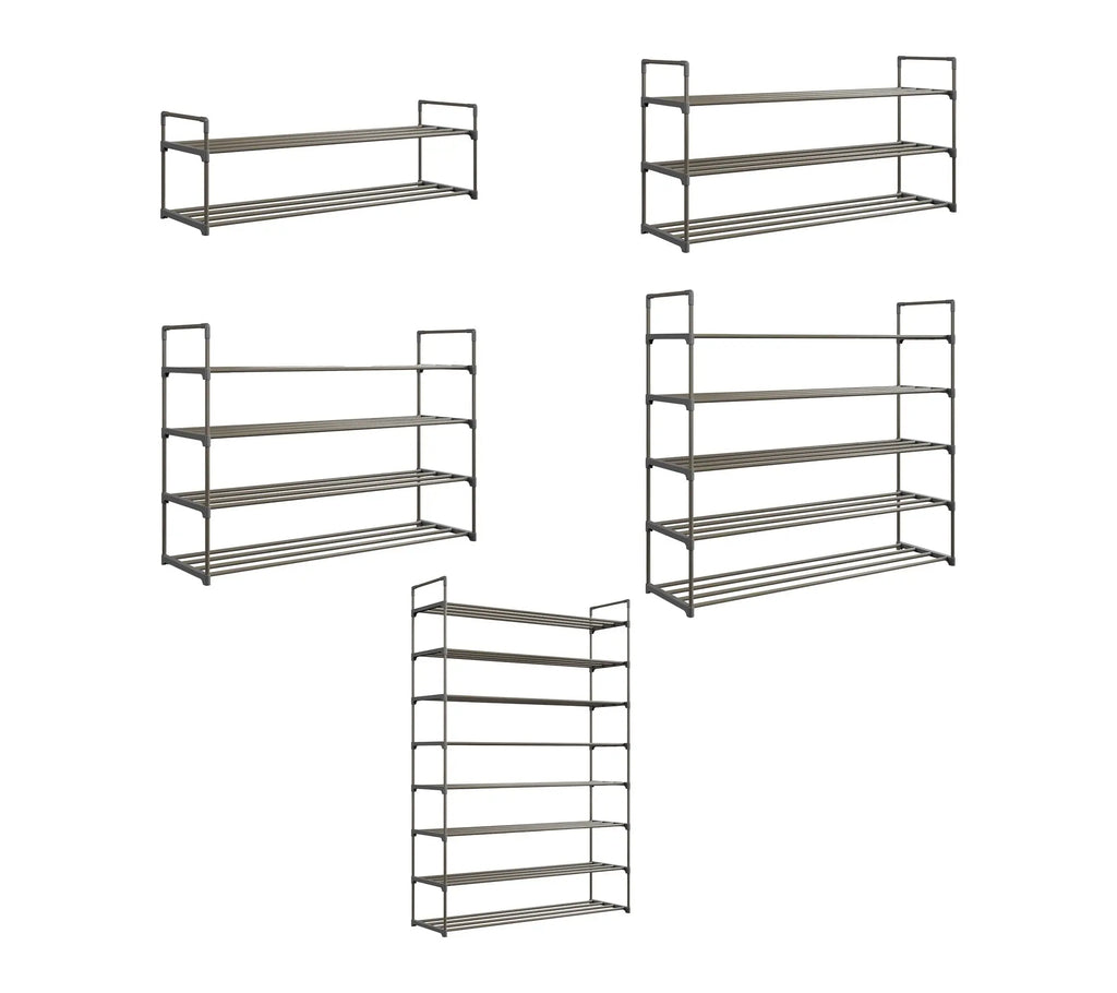 Home-Complete Shoe Storage Rack 3-Tier Shoe Organizer
