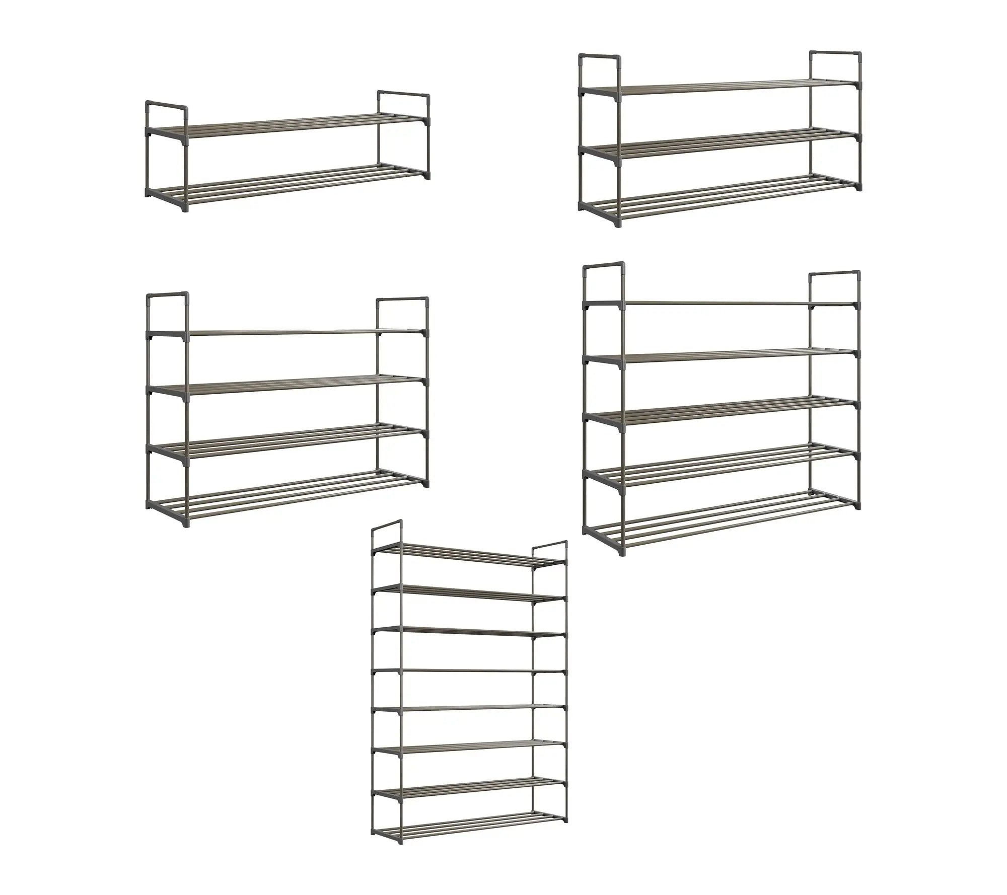 Home-Complete Shoe Storage Rack 3-Tier Shoe Organizer